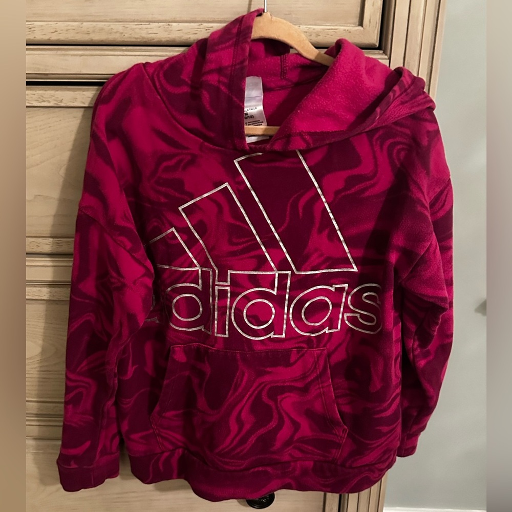 Adidas hooded sweatshirt, size 10/12, like new